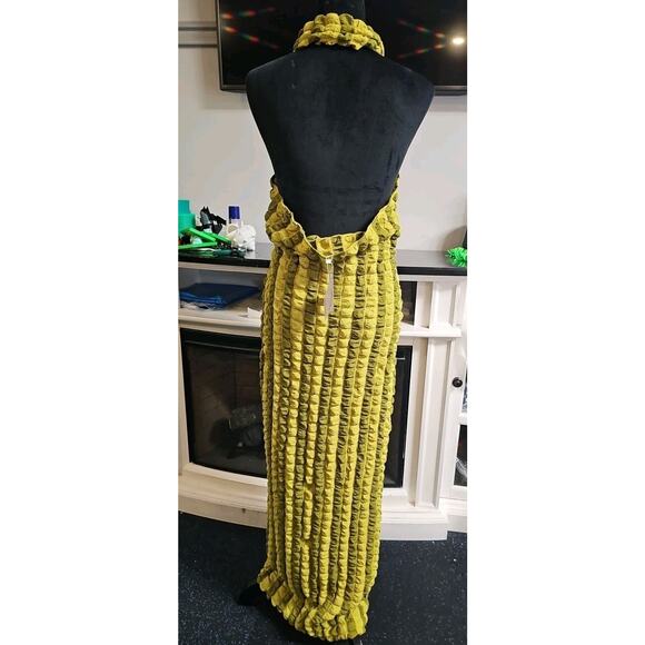 Novaorily Dress Womens XL Bubble Texture Backless Maxi Length New - Picture 2 of 8